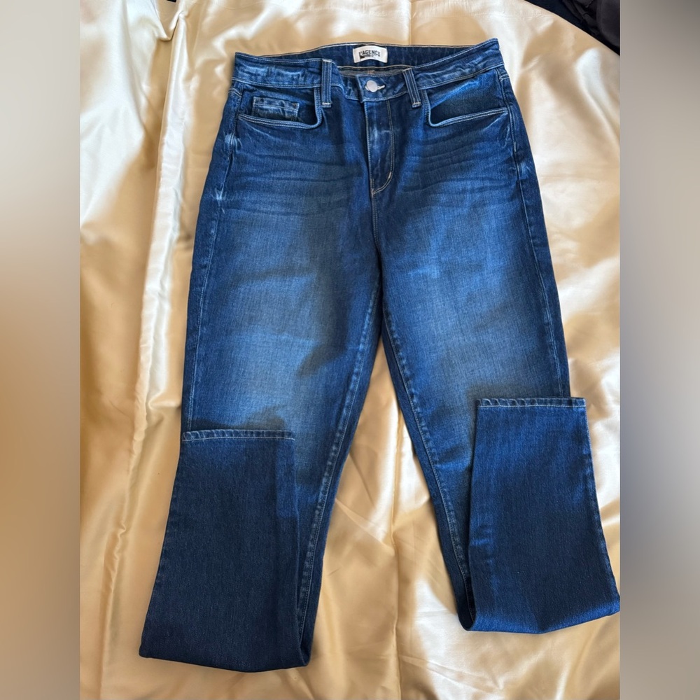 L'AGENCE Blue High Rise Skinny Leg Ladera Jeans Size 29 Long